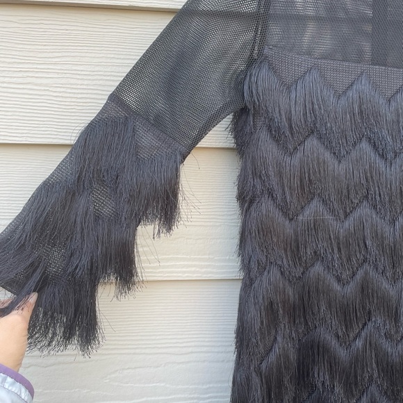 Alexis
Xiomarra Long-Sleeve Tiered-Fringe Shift Dress - Picture 10 of 12